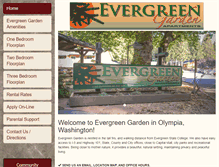 Tablet Screenshot of evergreengardenapts.com